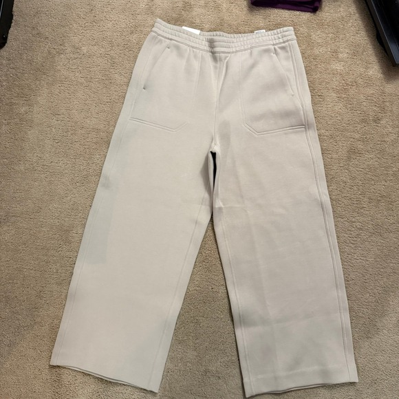 Banana Republic Weekender Wide-Leg High-Rise Ankle Pant Tan Size Medium NWT - Picture 3 of 10